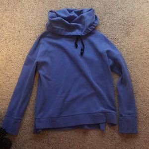 Periwinkle blue cow neck athletic pull over.